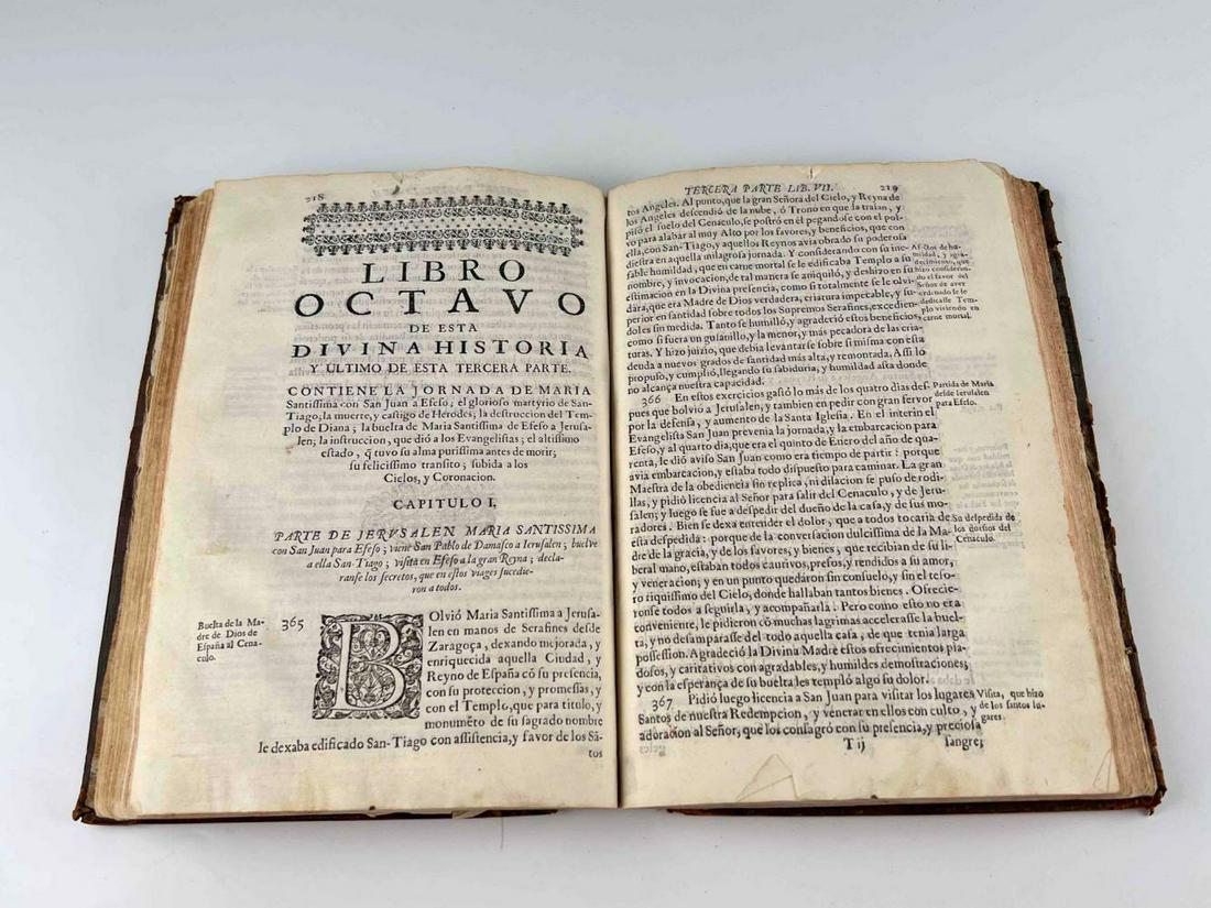 Mystica Ciudad De Dios, Tercera Parte, 1684 Spanish Religious Text (1 of 18)