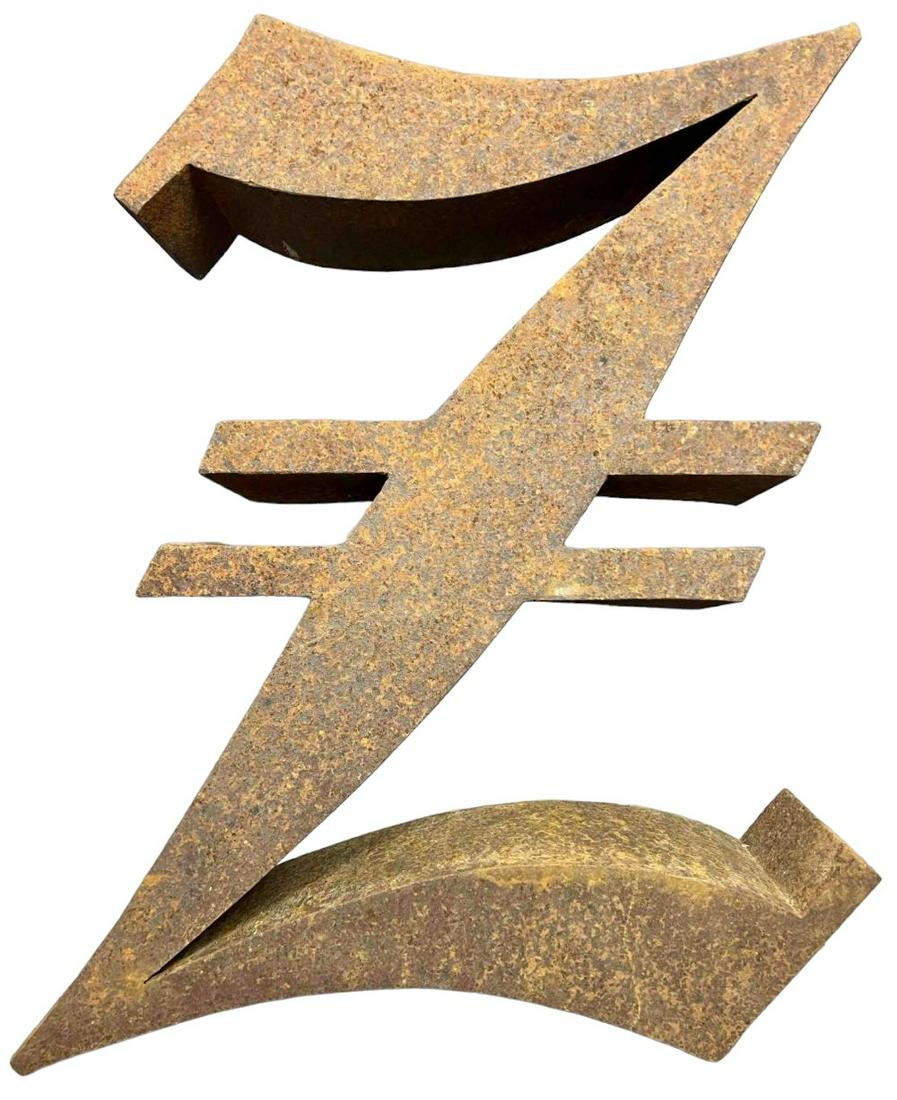 Large Old English Letter Z Sign (1 of 9)
