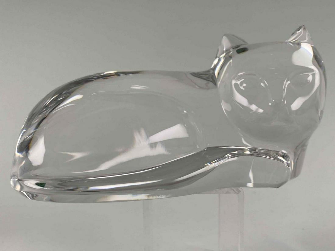 Val St. Lambert French Crystal Cat Figure (1 of 17)