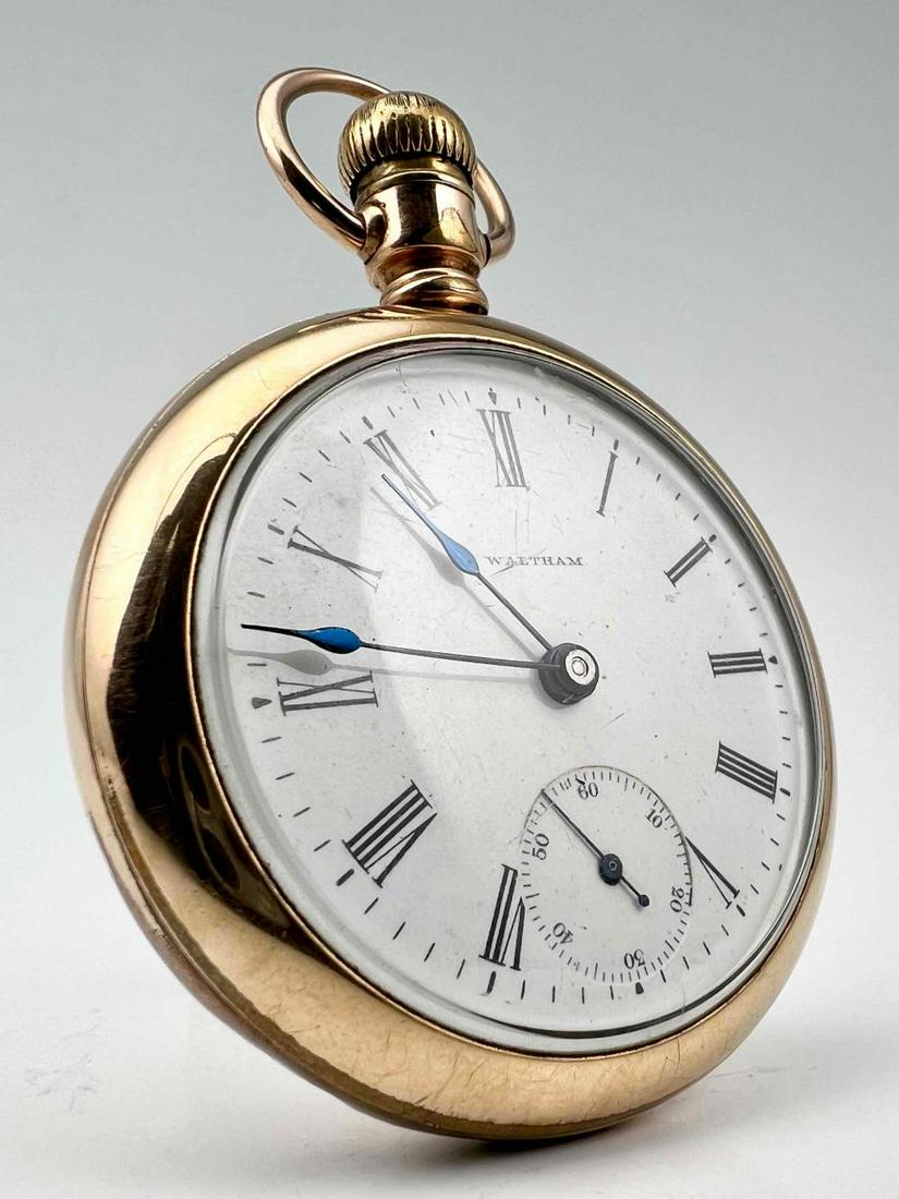 Waltham Prestige Quartz Goldplate Pocket Watch