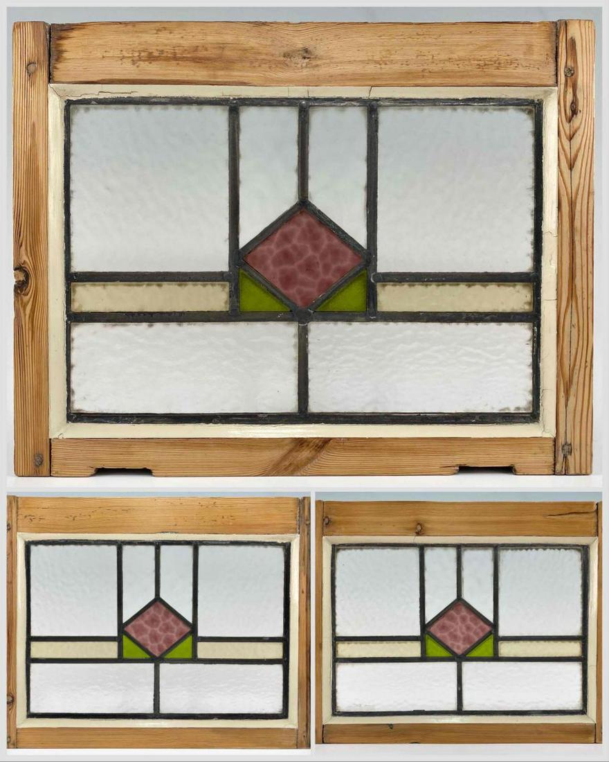 Three Stained Glass Windows, Geometric Pattern (1 of 17)