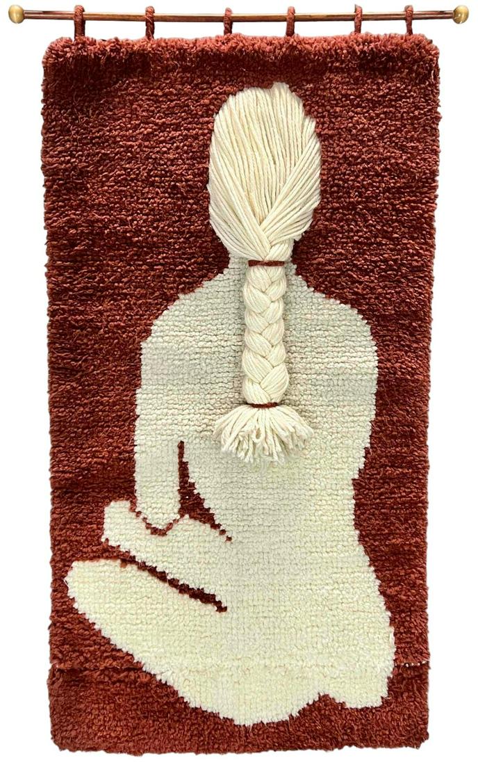 Mid Century Three Dimensional Portrait Textile (1 of 14)