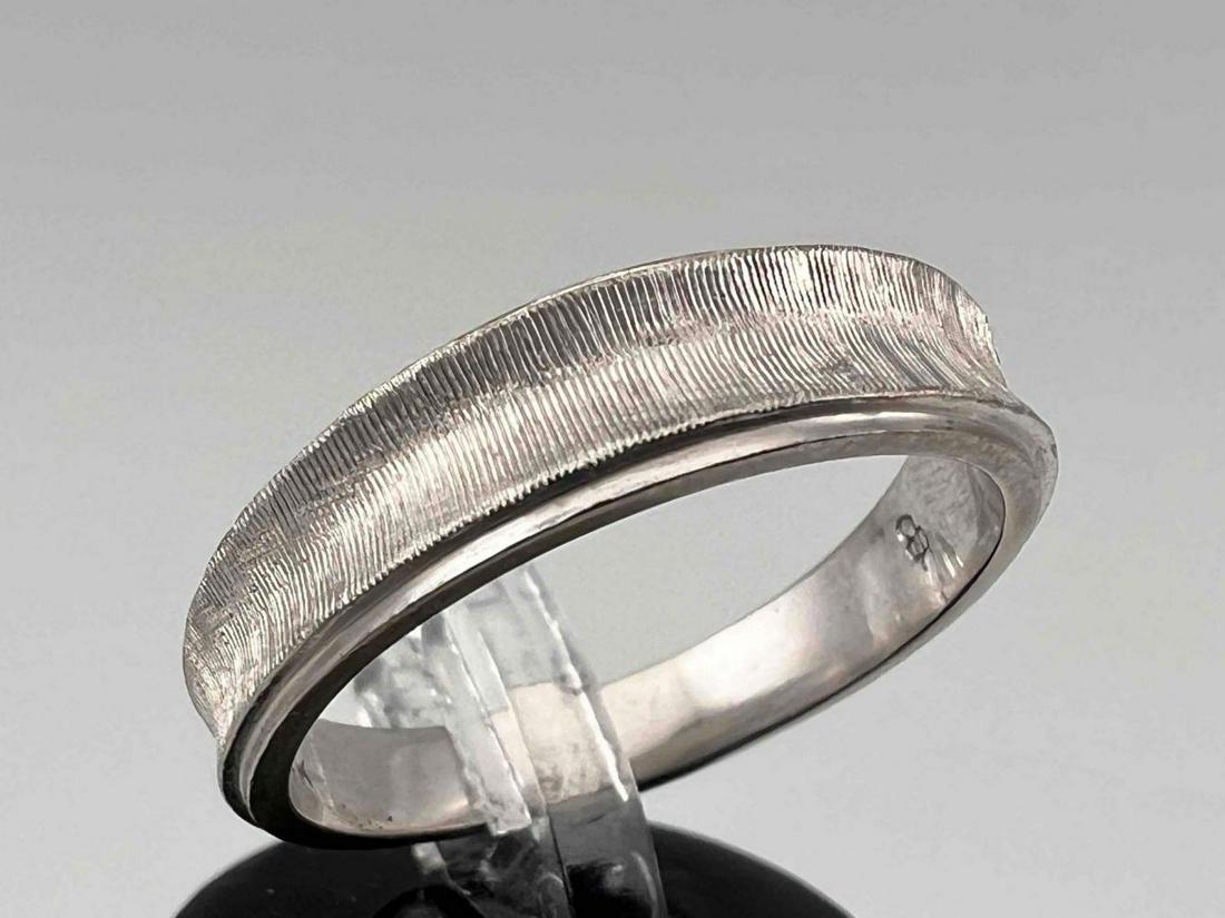 14K White Gold Modernist Ring (1 of 8)