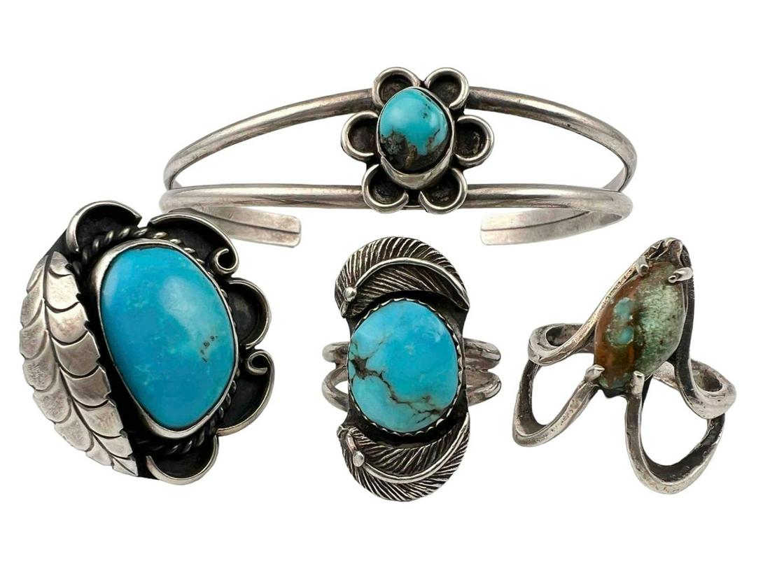 Native American Sterling Silver Turquoise Jewelry (1 of 20)