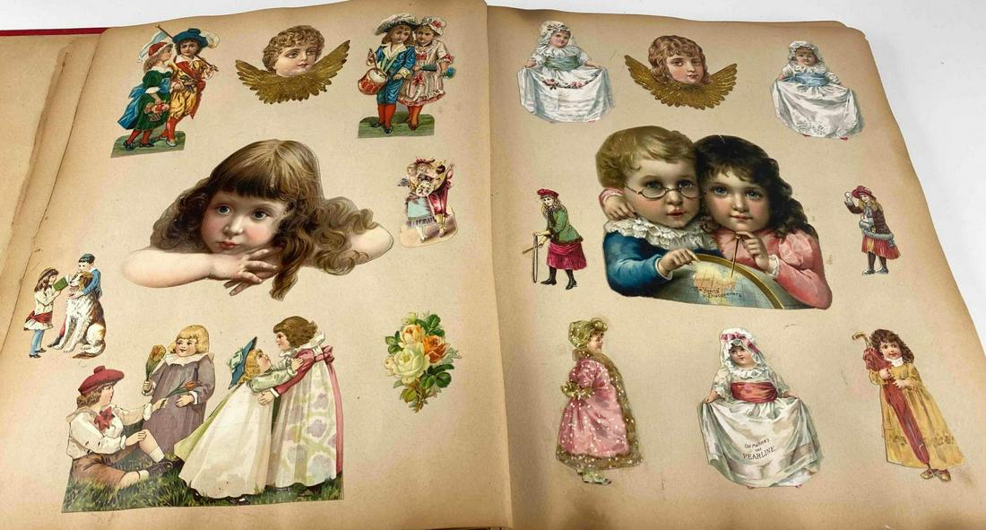 Victorian Scrap Book Including Lithographs and Prints (1 of 12)