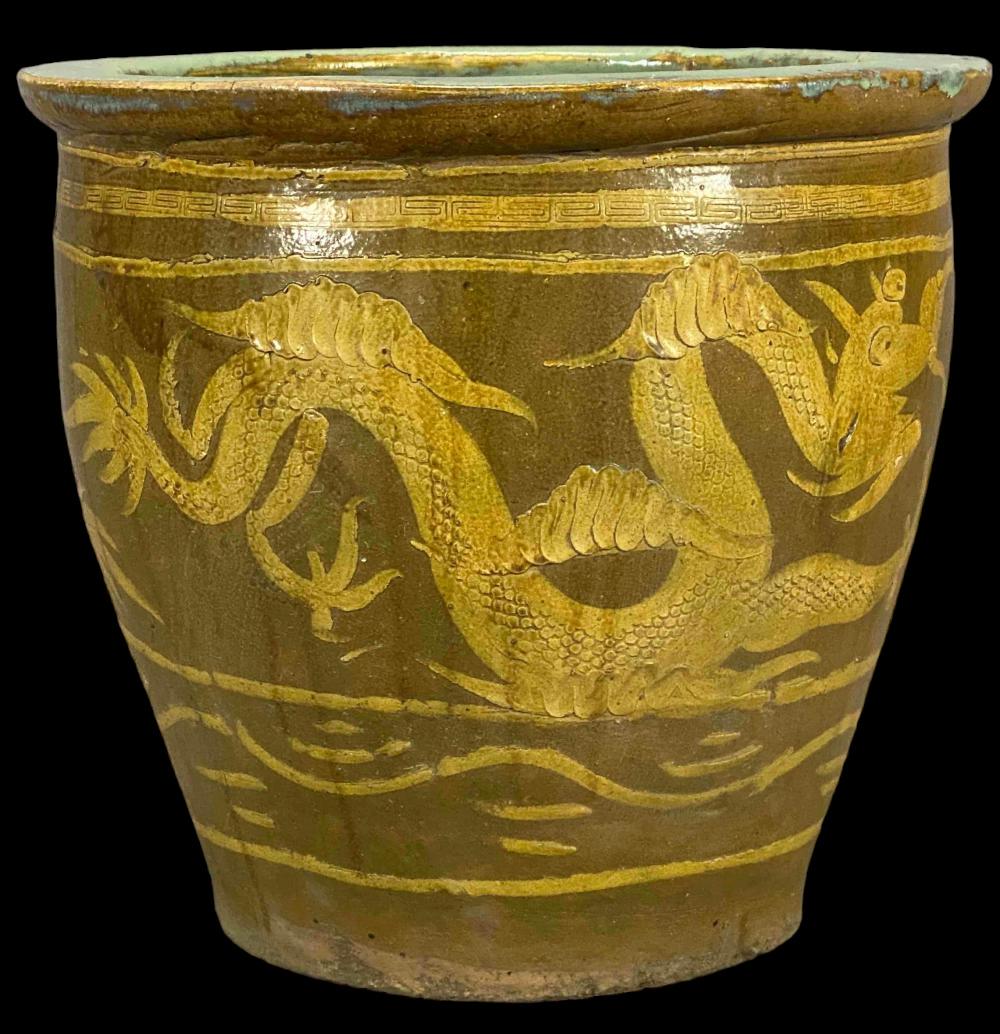 Chinese Terracotta Dragon Egg Pot Planter (1 of 11)