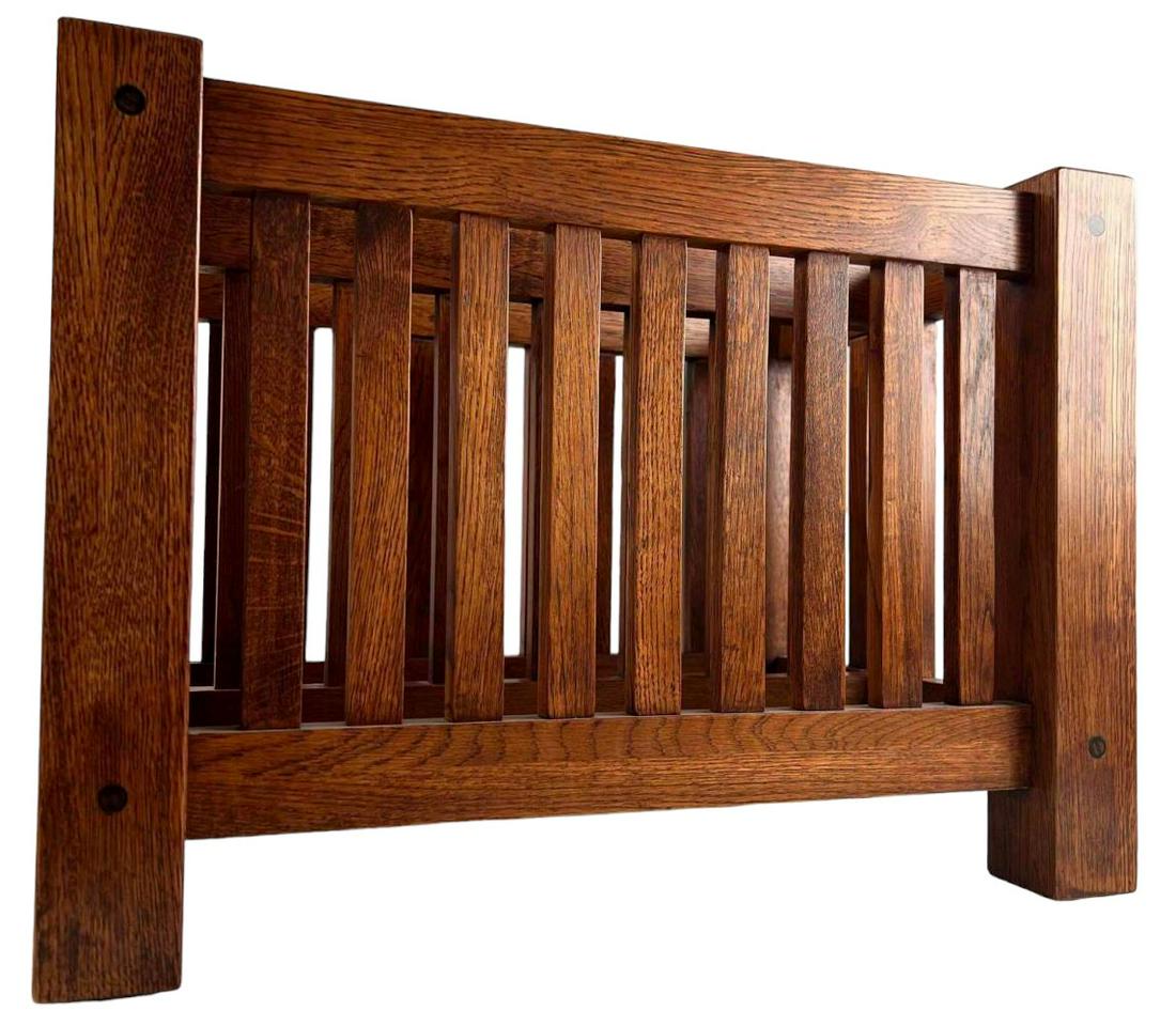 Arts and Crafts Mission Style Oak Magazine Rack, Manner of Stickley (1 of 7)