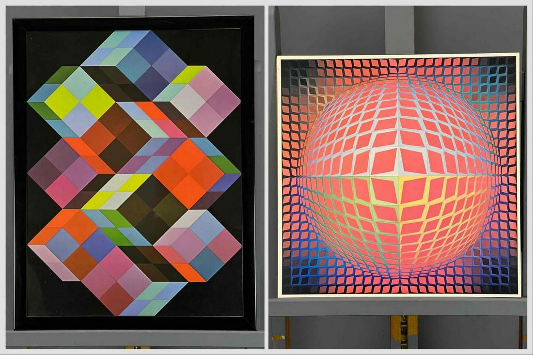 Two Victor Vasarely Prints (1 of 19)