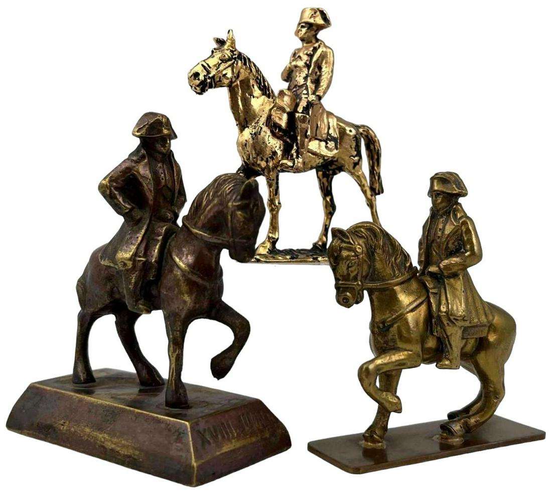 Three Bronze Figures of Napoleon Mounted on Horse (1 of 16)