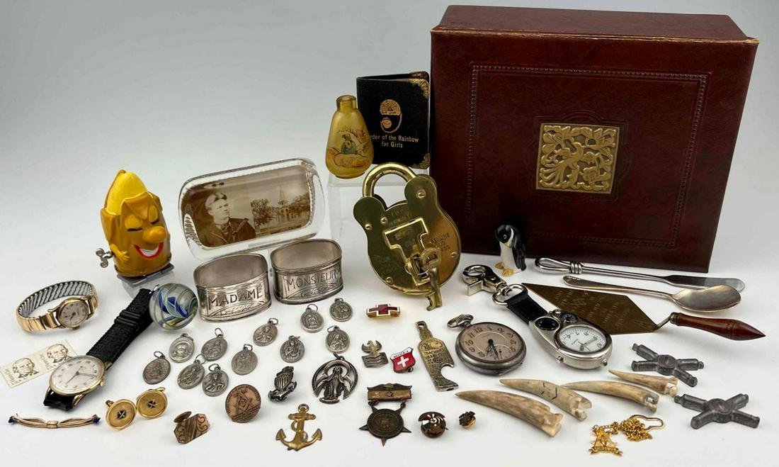 Large Lot Vintage & Antique Collectibles, Including Sterling Silver (1 of 19)