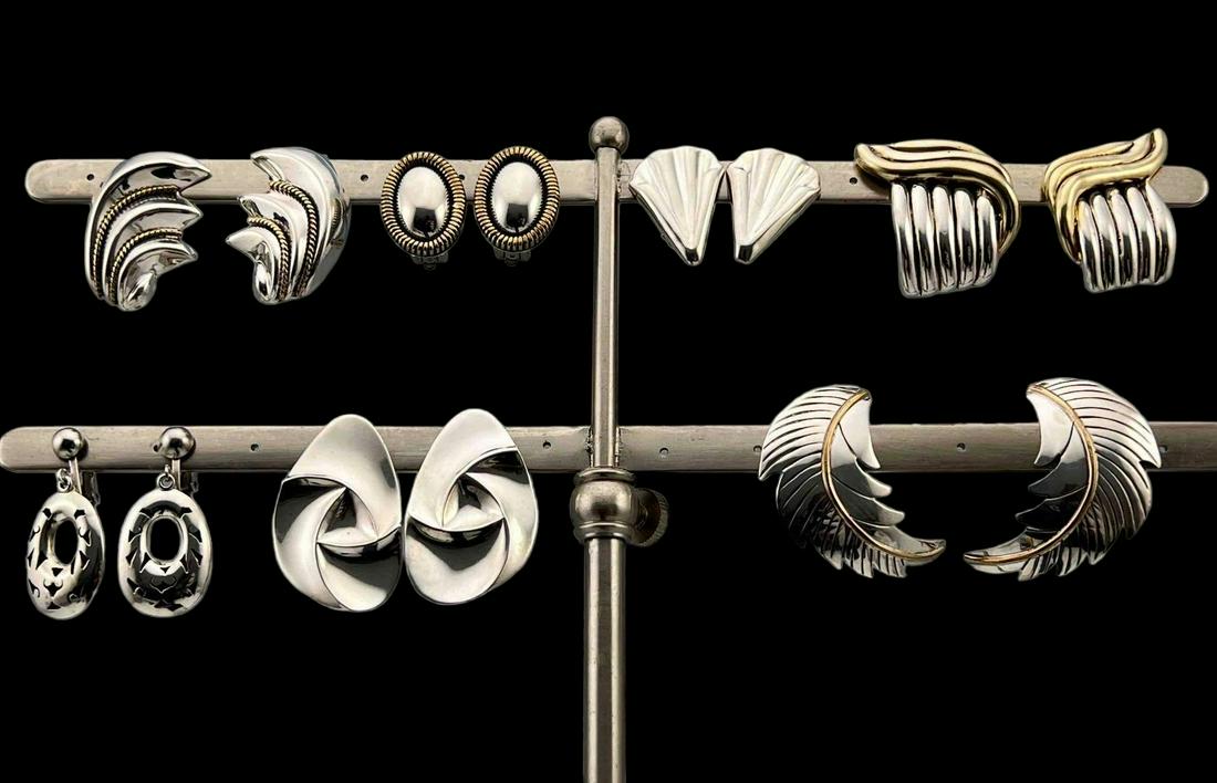 7 Pairs Sterling Silver Earrings (1 of 12)