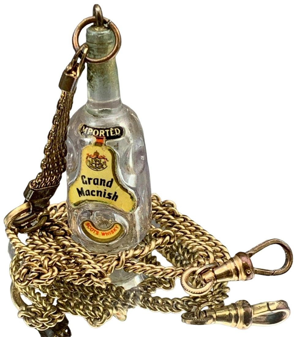 Unusual Grand Macnish Scotch Whiskey Watch Fob (1 of 4)