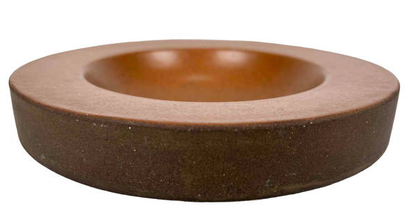 Lee Rosen for Design Technics Mid Century Modern Floating Ceramic Bowl: Lee Rosen for Design Technics Mid Century Modern Floating Ceramic Bowl. Excellent Architectural Geometric Form in Fine Art Pottery. Approximately 8.75W x 1.875H in.