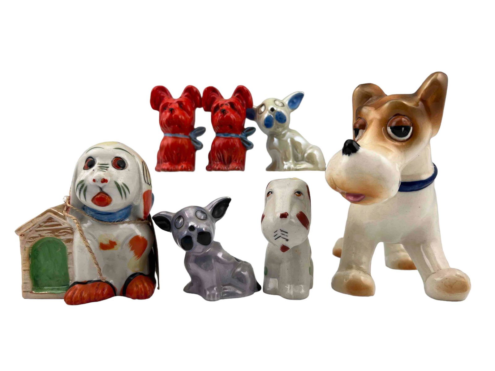 Lot Of Vintage Porcelain Dog Figures (1 of 20)