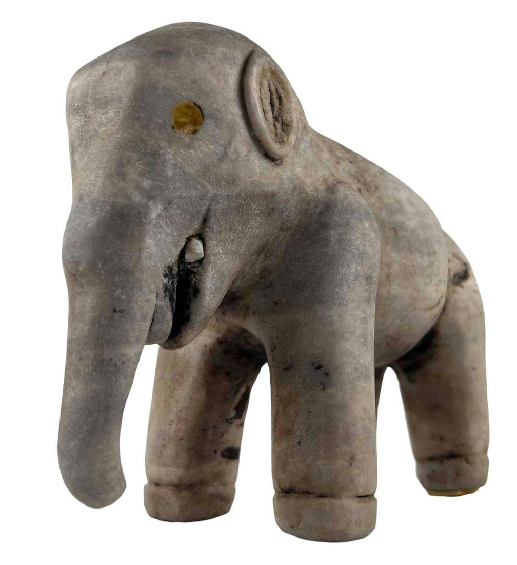 Hand Carved Stone Elephant Sculpture (1 of 12)