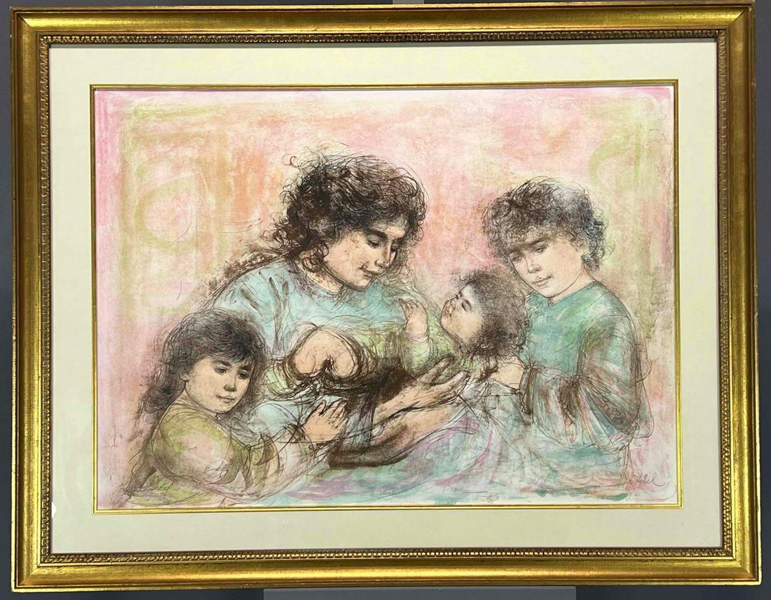Edna Hibel, Marilyn and Children, Signed Artist Proof (1 of 12)