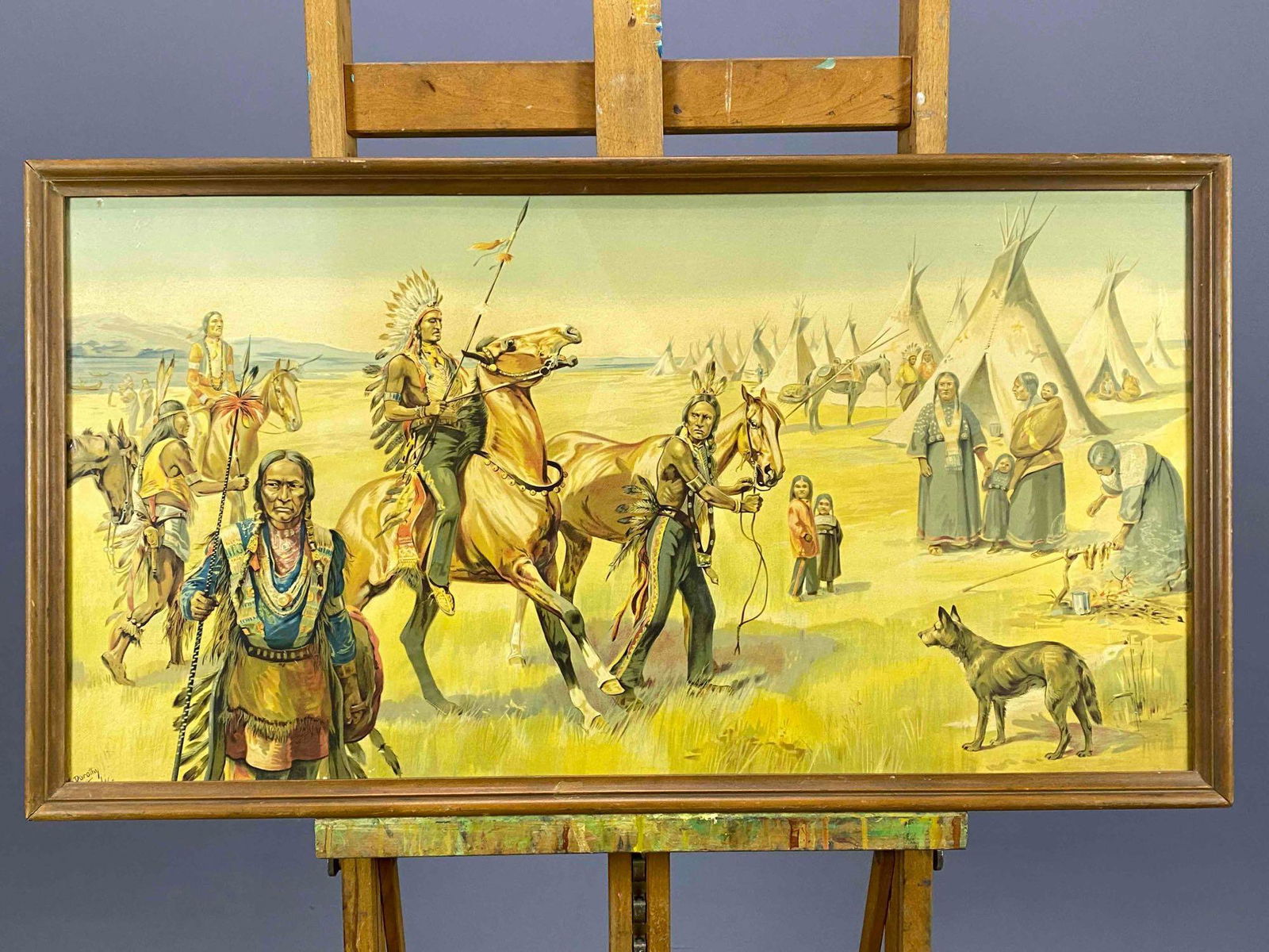 Vintage Native American Print (1 of 7)