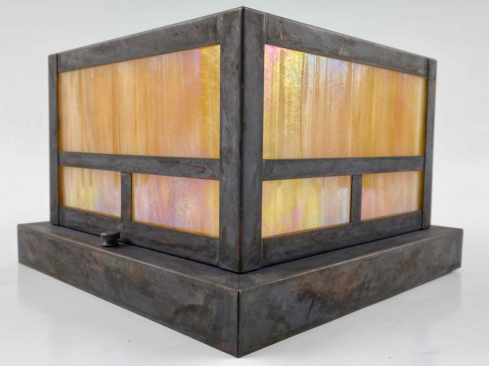 Arroyo Craftsman Copper and Glass Flush Mount Ceiling Light (1 of 19)