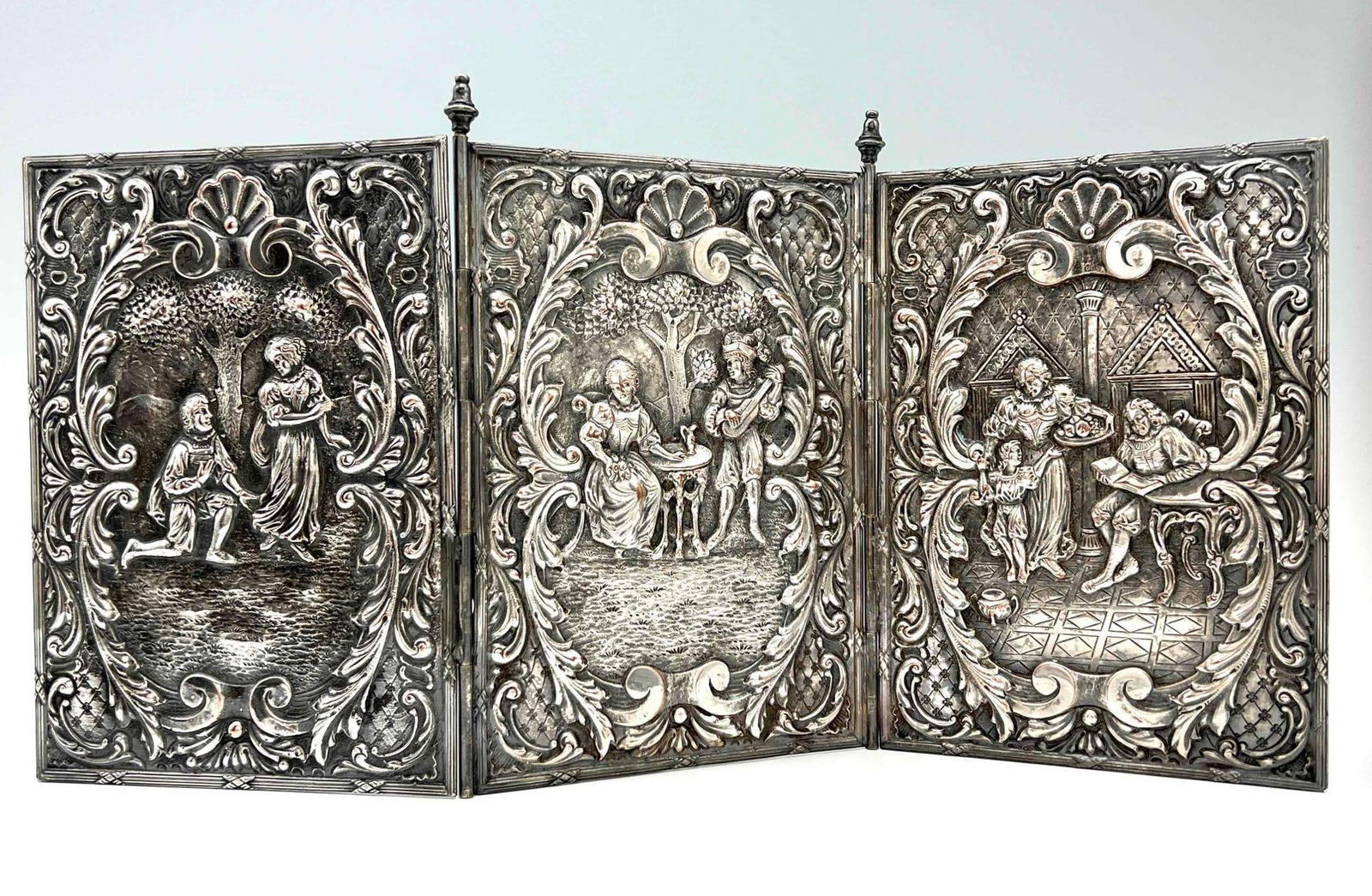 European Silver Plate Table Screen (1 of 11)