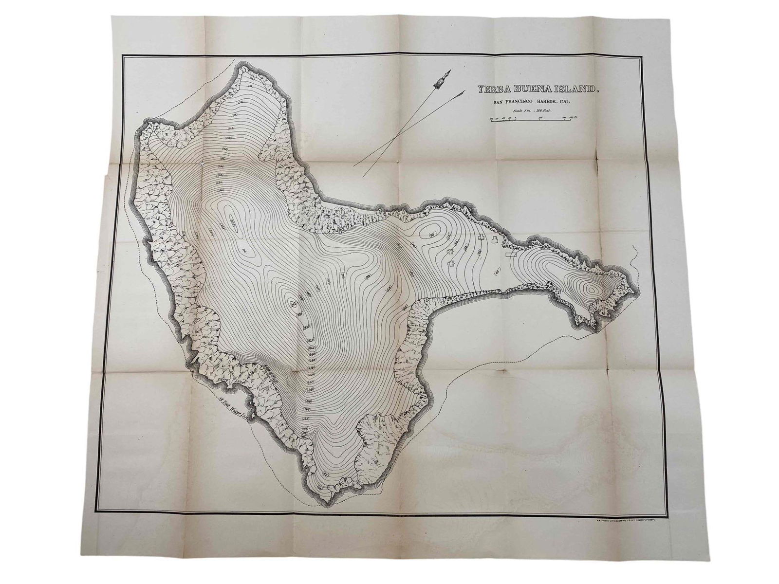 Antique Map of Yerba Buena Island, California (1 of 12)