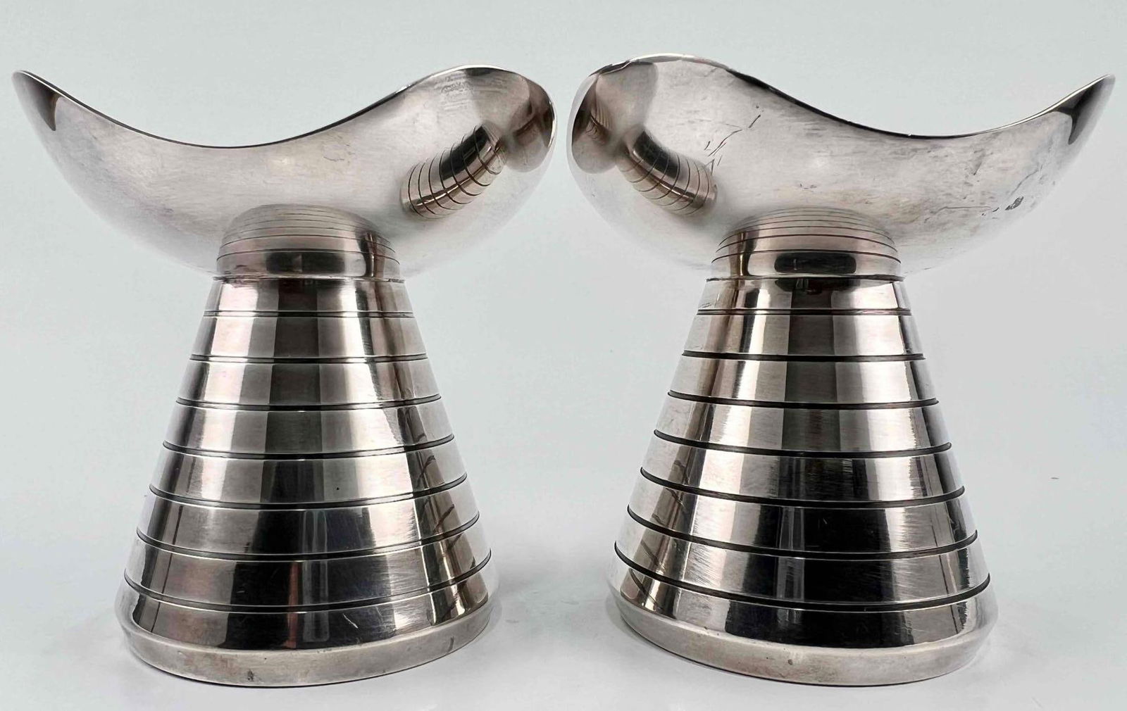 Pair of Danish Modern Silverplate Candle Holders (1 of 20)
