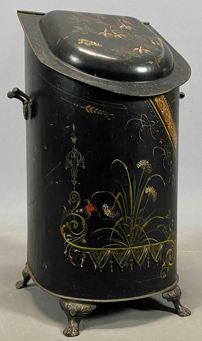 Antique Tole Painted Storage Box (1 of 20)