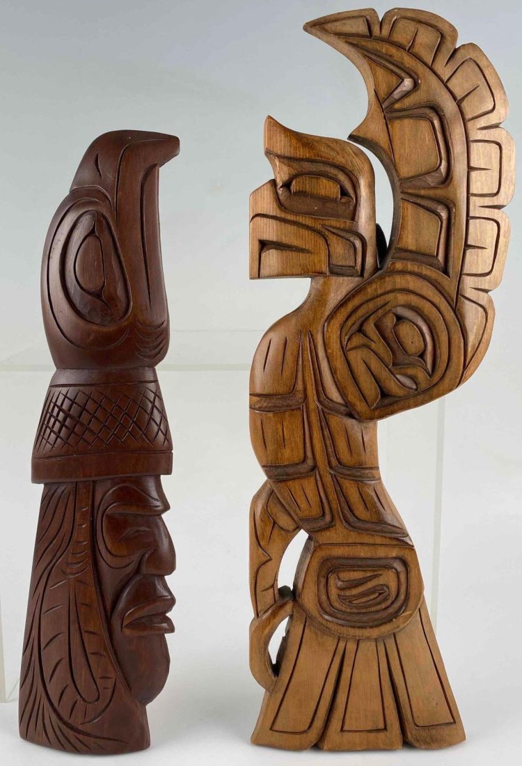 Two Pacific Northwest Native American Wood Carvings (1 of 10)