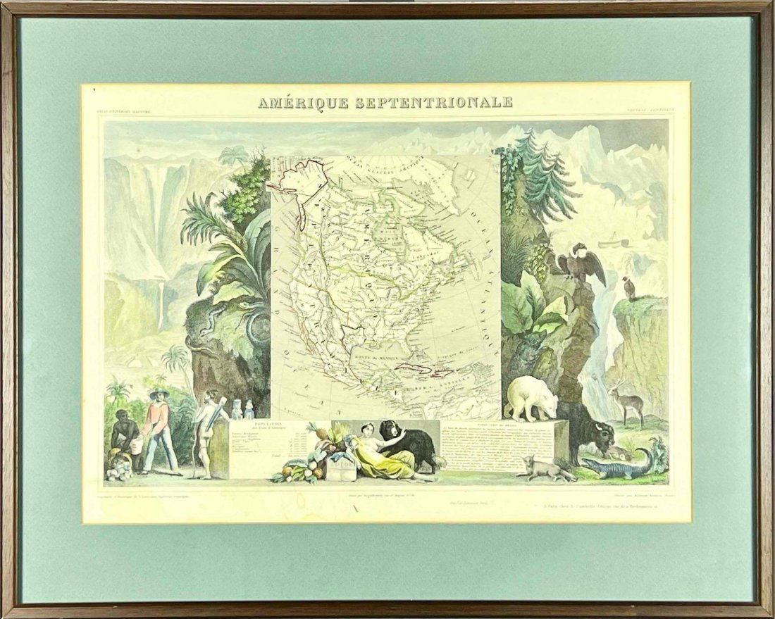 V. Levasseur Hand Tinted Map Of North America (1 of 19)