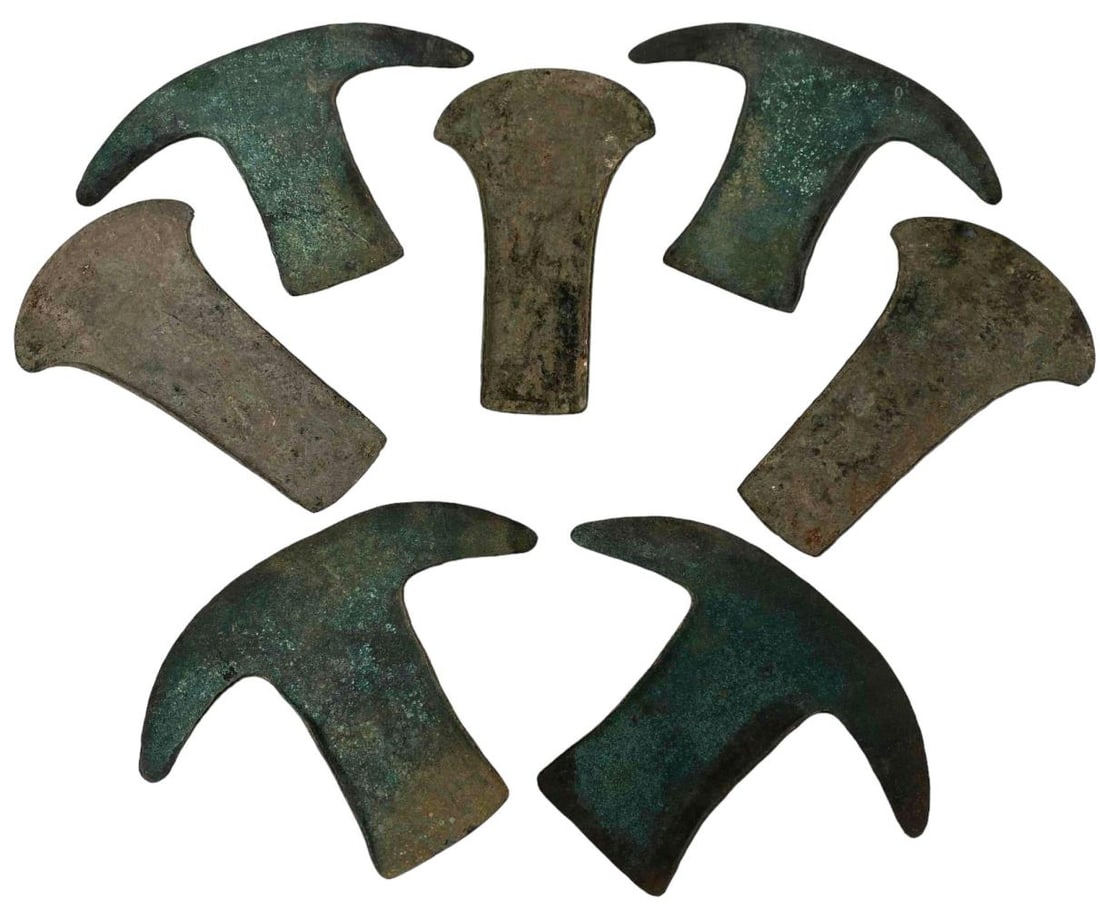 Collection Of Apparently Pre Columbian Aztec Copper Hoe Money (1 of 10)