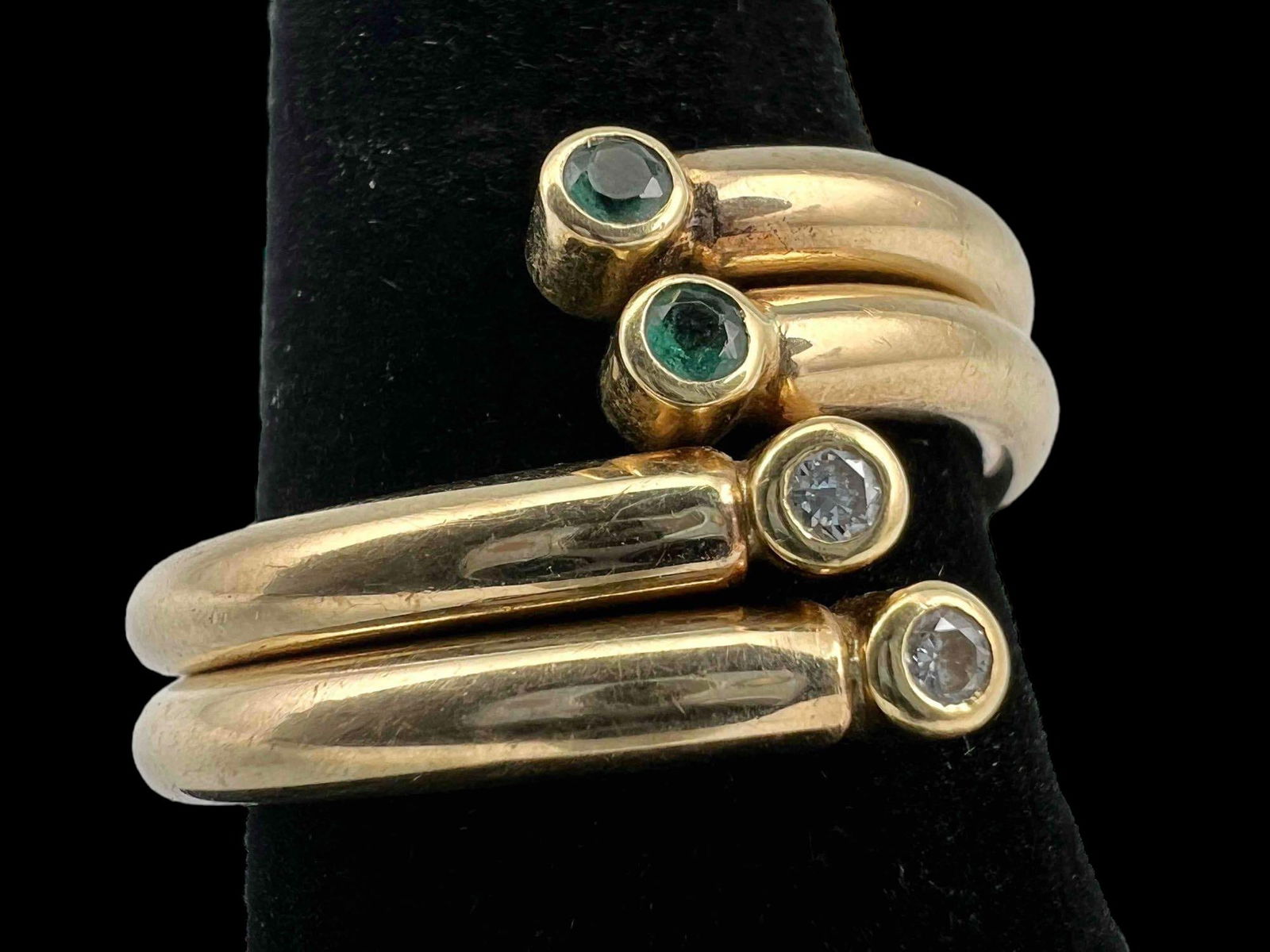 9K Diamond & Peridot Ring (1 of 5)