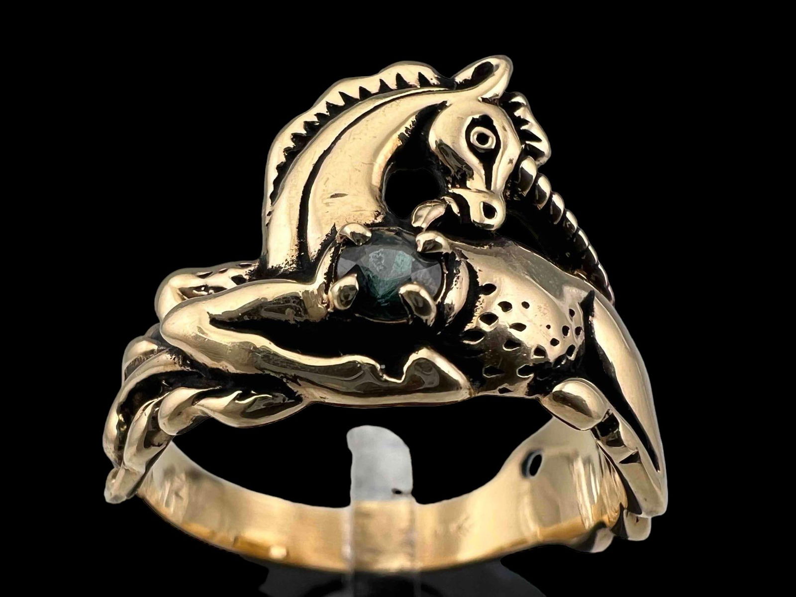 14K Blue Sapphire Unicorn Ring (1 of 5)
