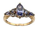 14K Diamond Tanzanite Ring