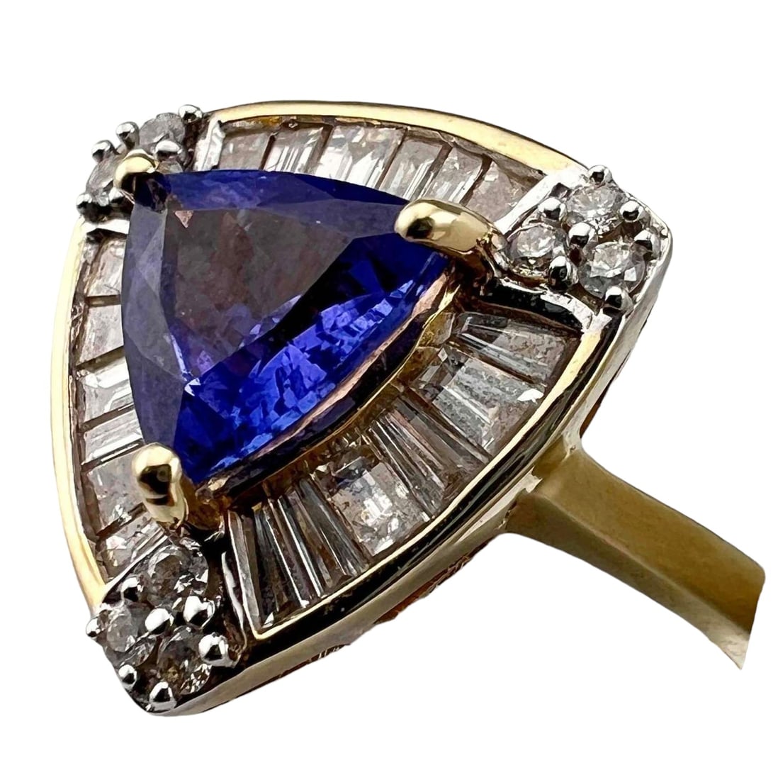 14K Baguette Diamond Tanzanite Ring (1 of 7)