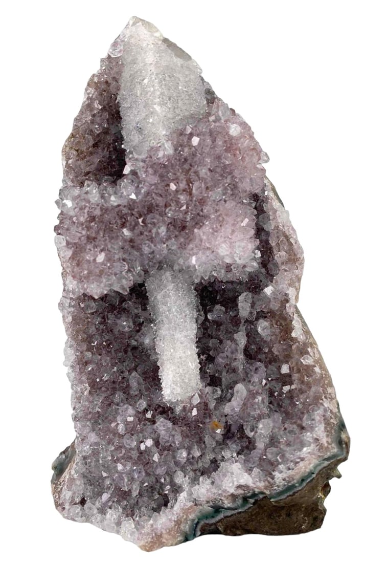 Unique Natural Geode With Cross Shaped Crystal Formation (1 of 9)