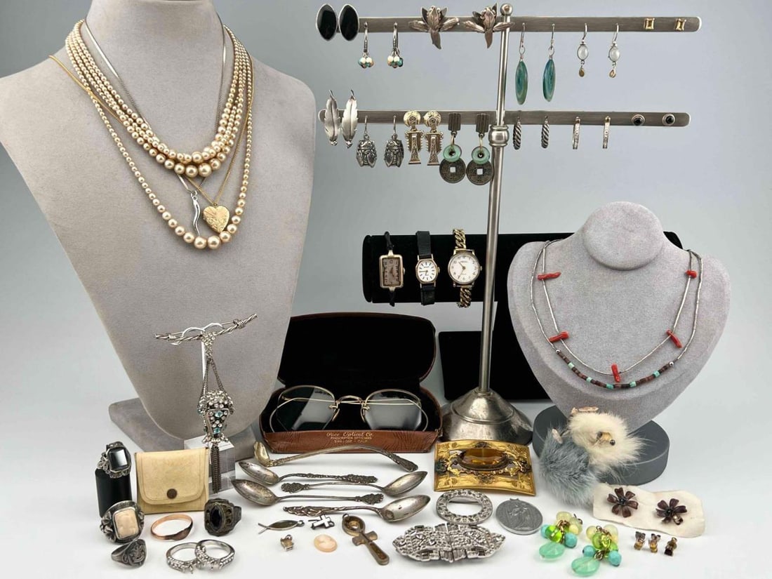 Antique & Modern Jewelry Including Many Pieces of Sterling Silver (1 of 20)