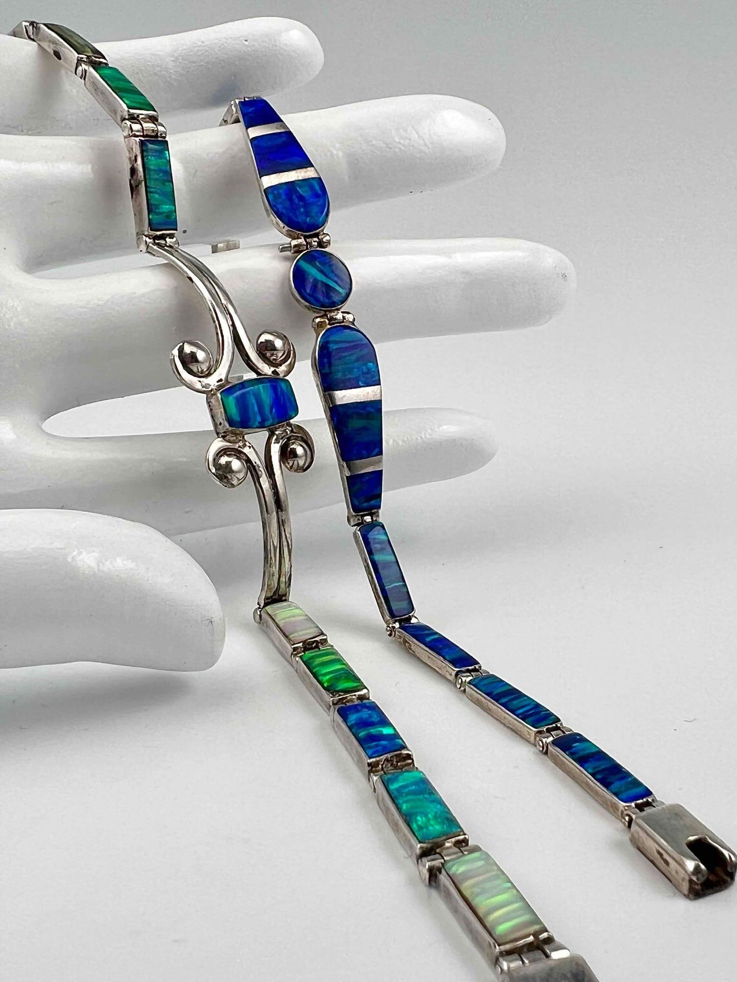 Two Sterling Silver Opal Bracelets (1 of 15)