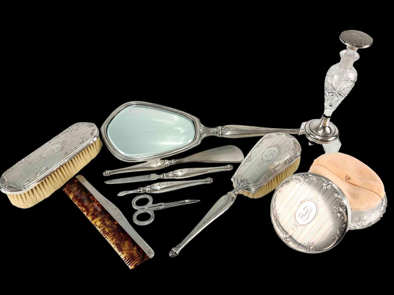 Birks Ten Piece Sterling Silver Vanity Set (1 of 20)