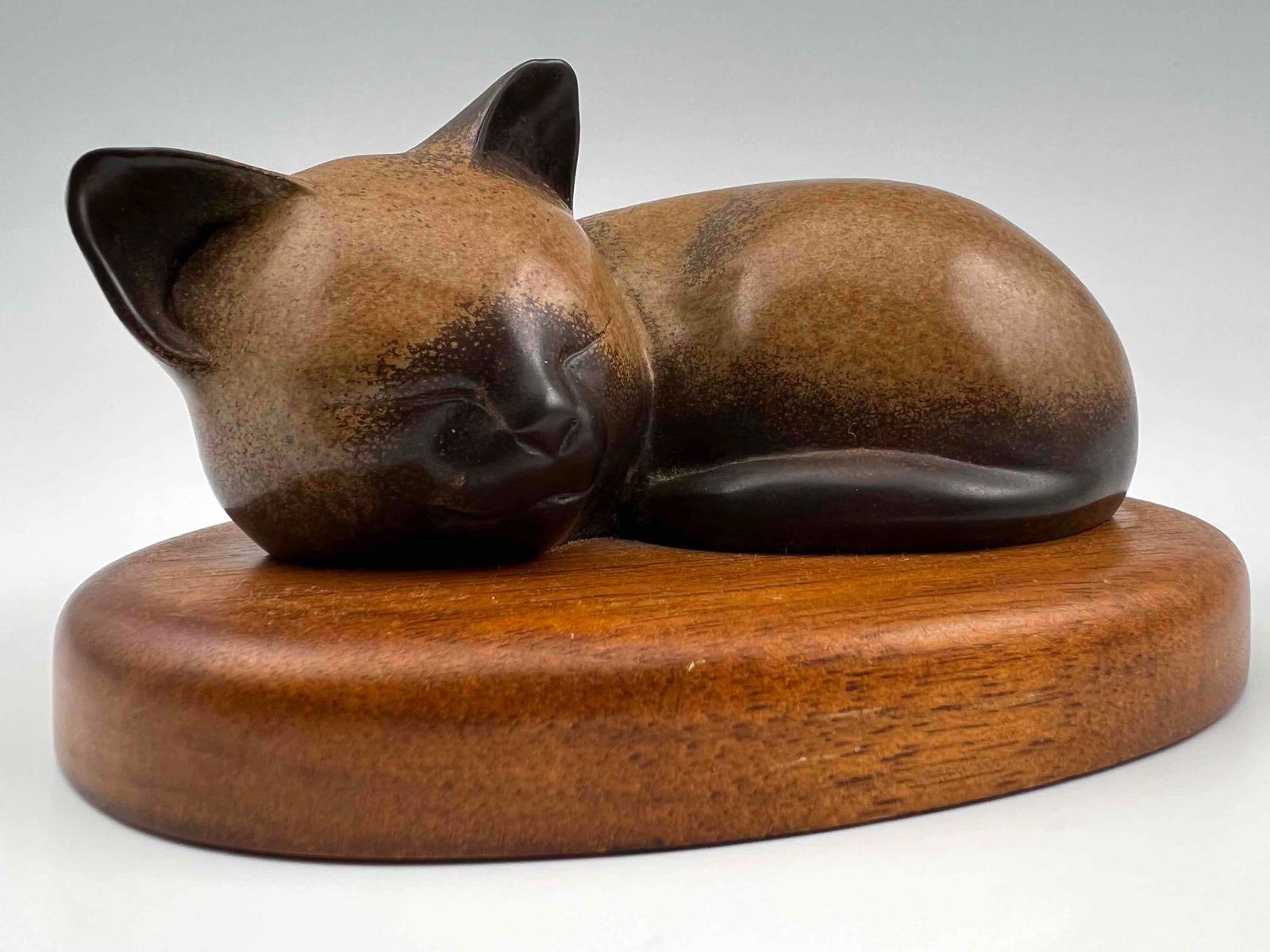 Wah Ming Chang (Chinese/American, 1917- 2003) Sleeping Kitten, Bronze Sculpture (1 of 12)