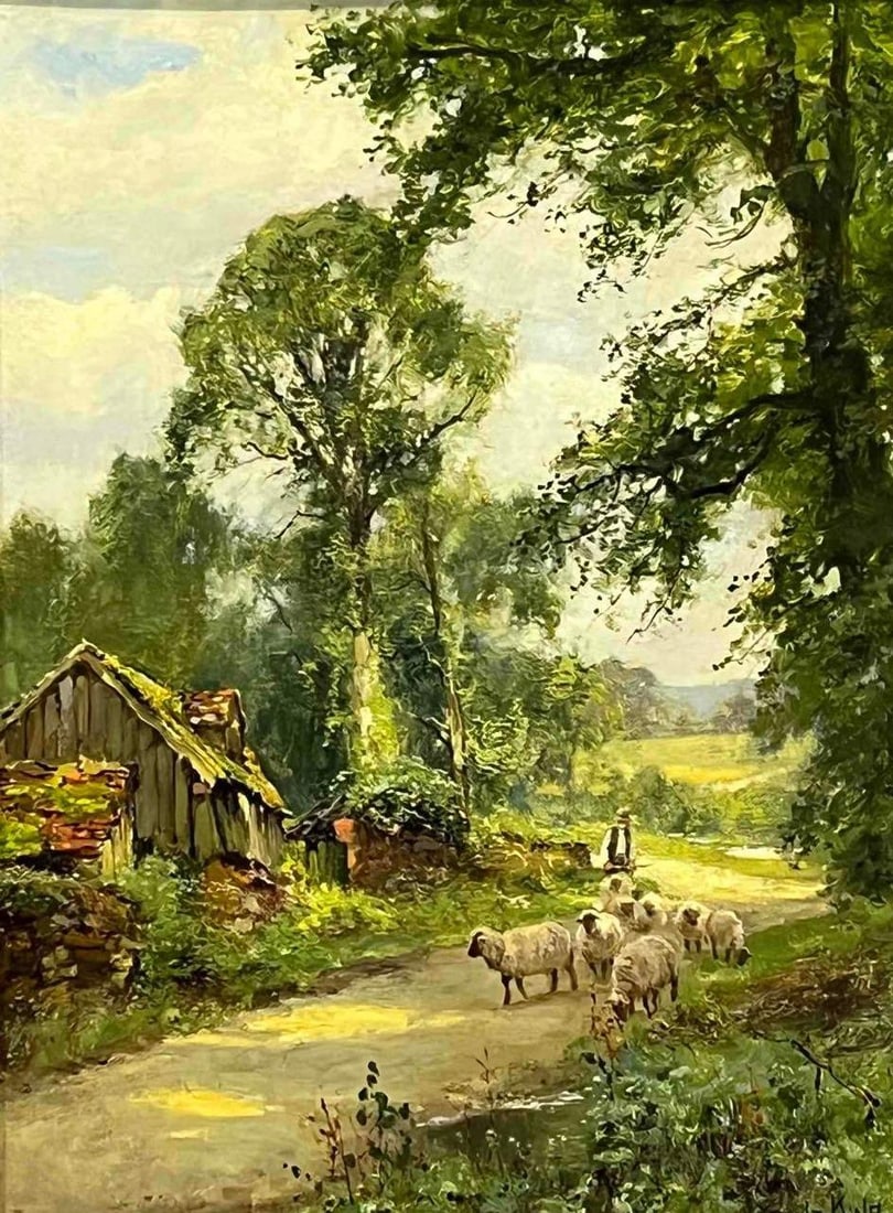 Henry John Yeend King (British, 1855-1924), A Surrey Lane, Oil On Canvas (1 of 13)