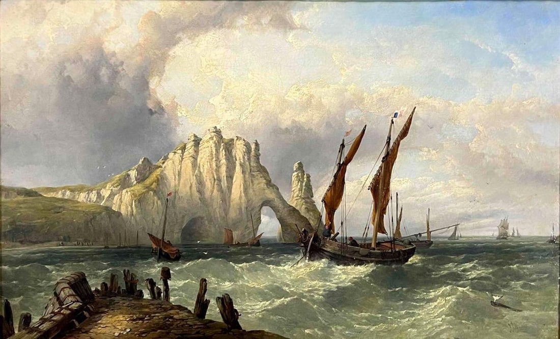 John H. "Jock" Wilson (Scottish, 1774-1855), Maritime Scene, Oil on Canvas (1 of 18)