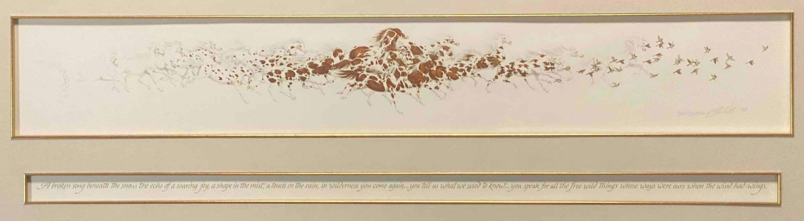 Bev Doolittle, When the Wind Had Wings, Signed Lithograph. Signed Bev Doolittle (1 of 16)