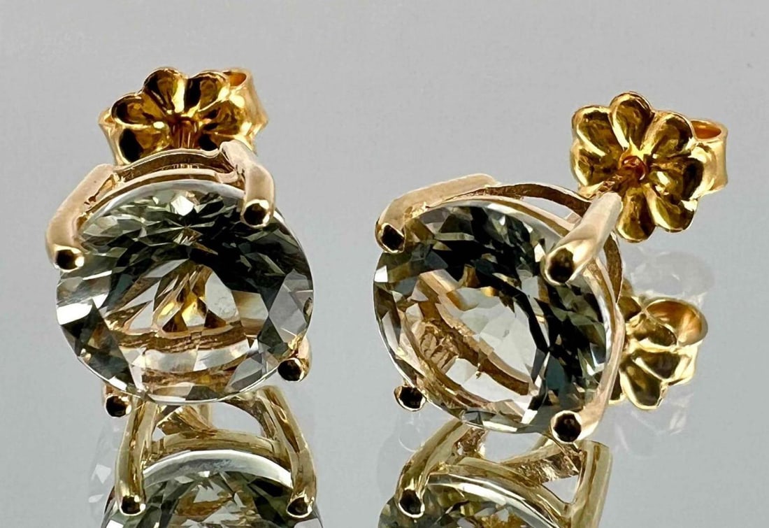 14K Aquamarine Post Earrings (1 of 8)