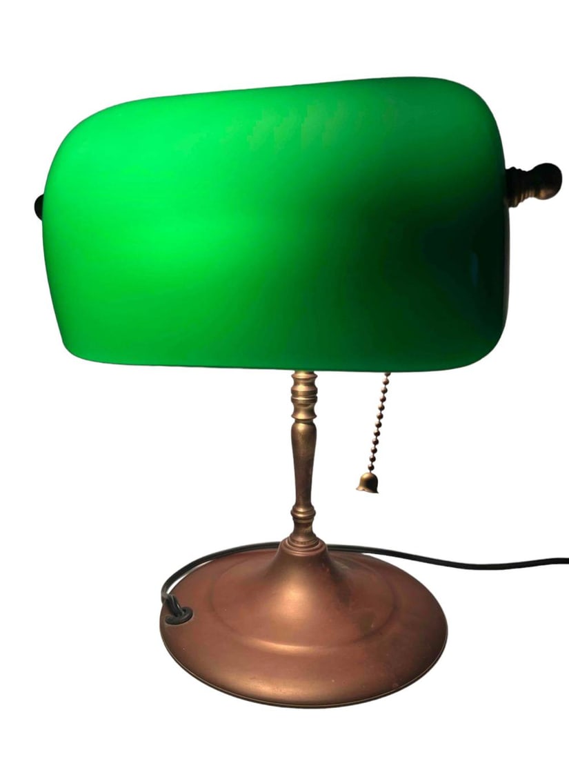 Older Brass Bankers Desk Light (1 of 13)