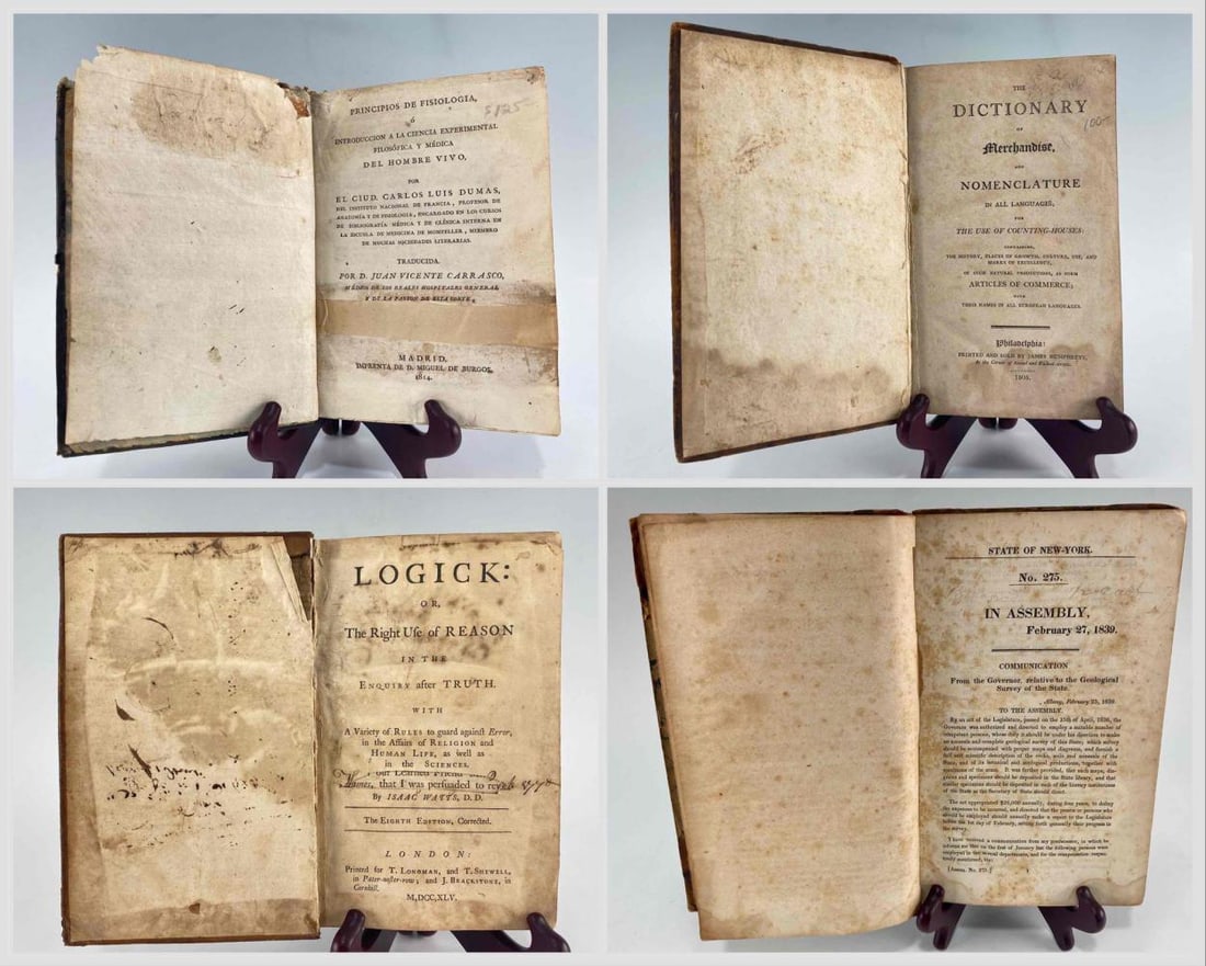Four 18th & 19th Century Rare Books (1 of 20)