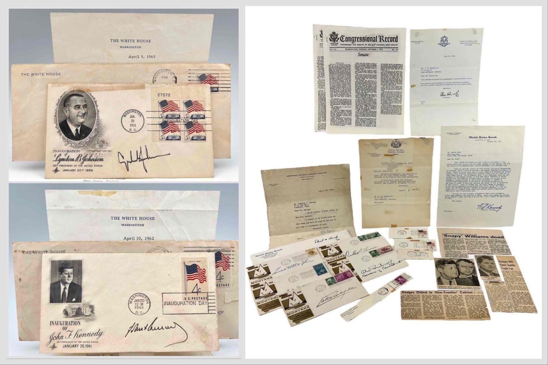 Lot of Political Ephemera, Including Signed Letters from Governors (1 of 20)