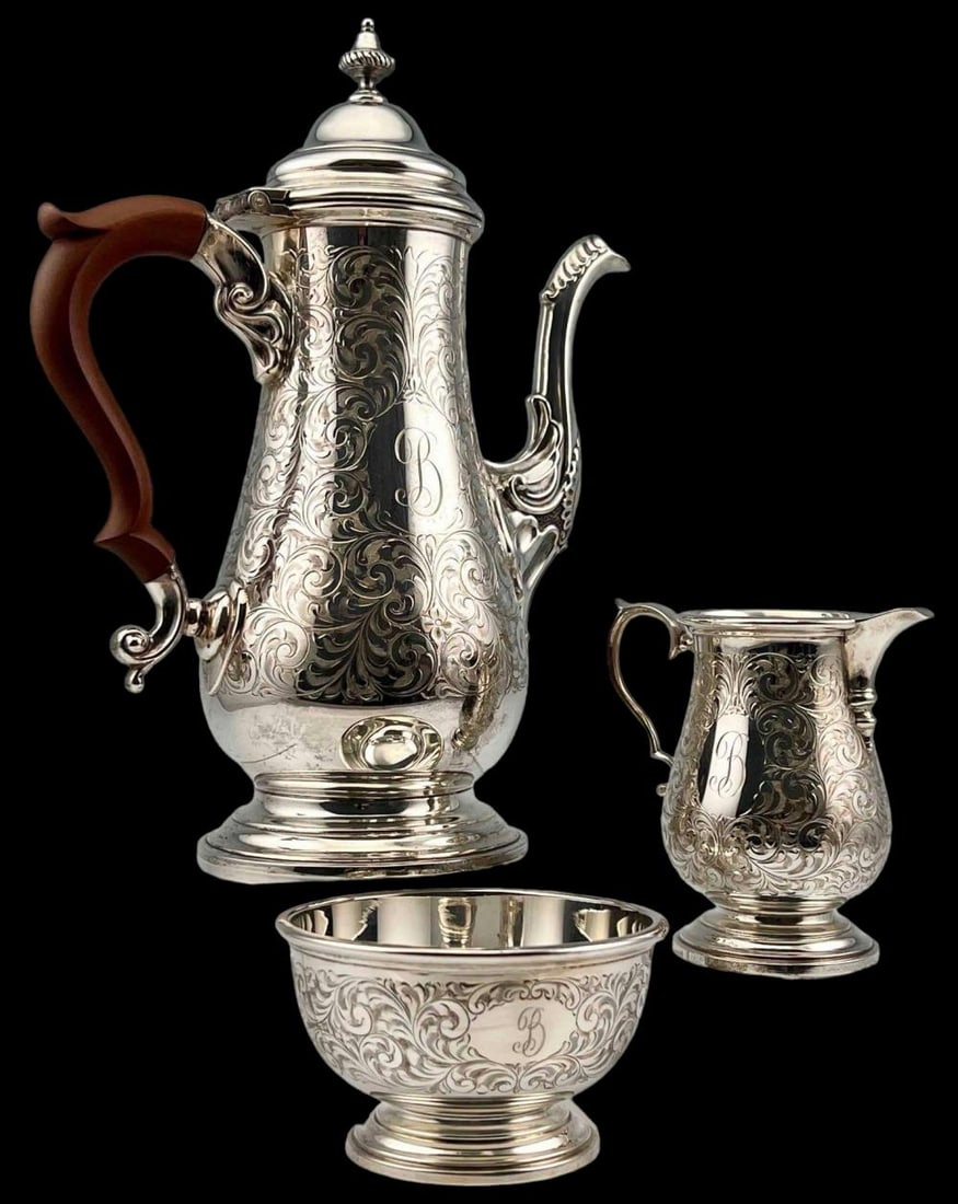 Birks Canadian Sterling Silver Tea Set (1 of 20)