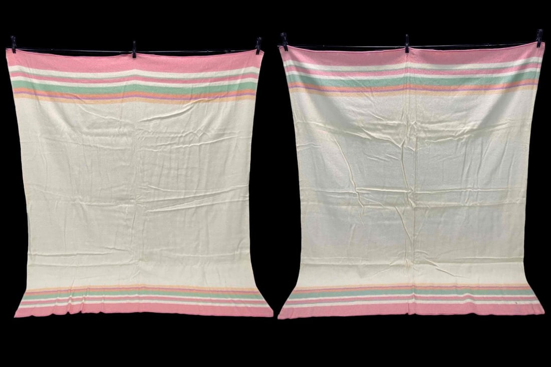 Pair Of Vintage Mossfield Wool Blankets (1 of 18)