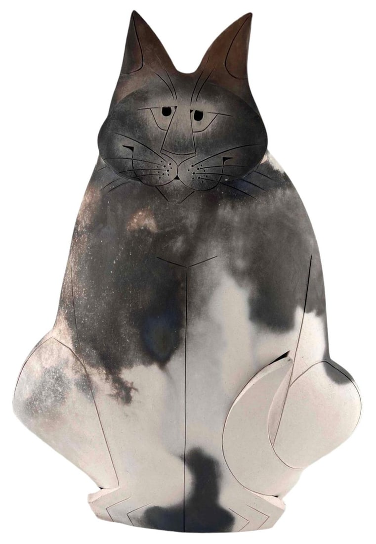 Mary Gates Dewey Studio Art Pottery Alert Cat (1 of 10)