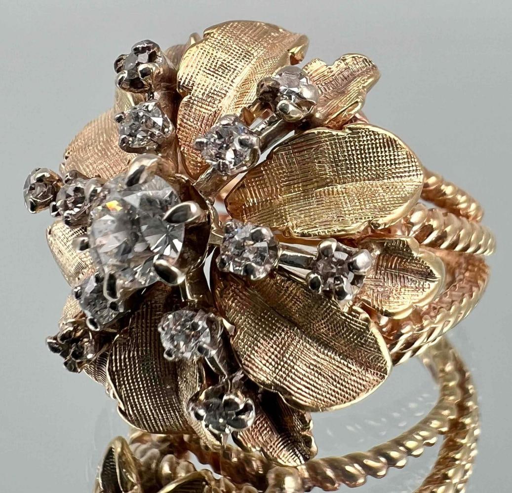 14K Diamond Cocktail Ring (1 of 10)