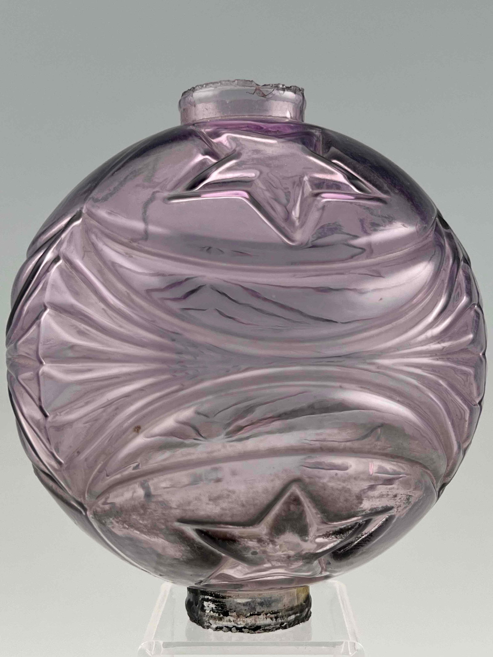 Goshen Purple Moon & Stars Pattern Lightning Rod Globe (1 of 16)